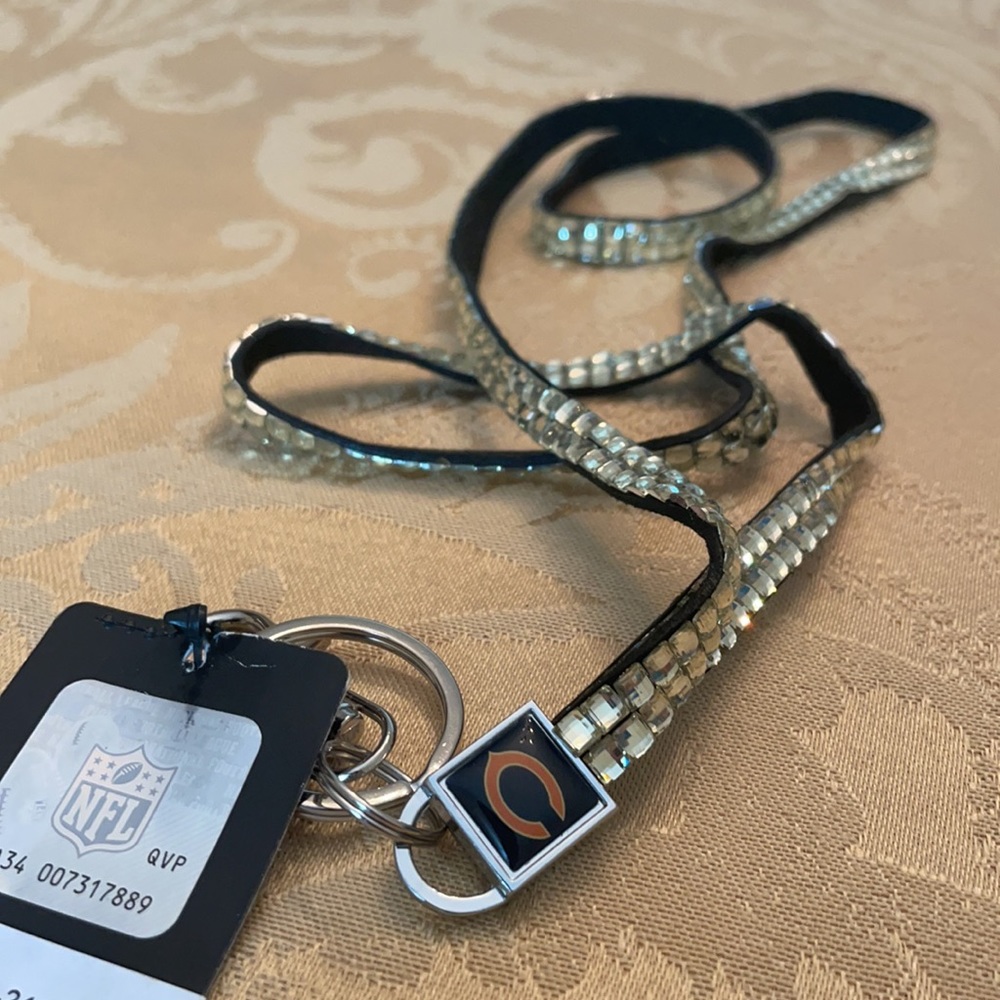 18” NFL Chicago Bears rhinestone lanyard